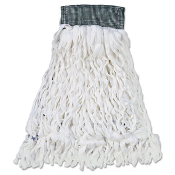 Rubbermaid® Commercial Clean Room Mop Head, Rayon, Loop-end, Medium, White, 12-carton freeshipping - TVN Wholesale